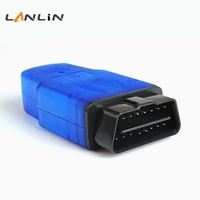 Connecteur de diagnostic automobile J1962M OBD2 mâle avec coque anti-empreintes digitales sans câble