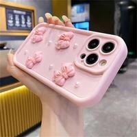 Coques de téléphone portable antichoc de luxe avec nœuds papillon, nouvelle mode pour filles et femmes, compatibles avec iPhone 17 Air 16 15 Plus Pro Max 14 13 11 X