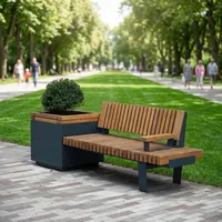 Bancs longs en métal d'extérieur, bancs de parc publics, chaises de parc colorées, bancs de repos pour aires de jeux et stades, bancs pour places de centres commerciaux