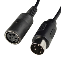 Câble DIN 6 5 4 broches mâle vers femelle, adaptateur convertisseur MIDI, câble DIN 8 broches mâle vers mâle, câble d'extension audio 8 broches