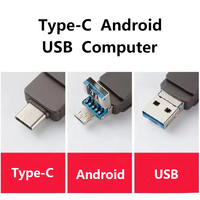 Pendrives de Metal Giratorios de 8GB-2TB Interfaz de Tipo C Disco Flash Pen Drive Memoria Usb Custom Cle Usb Flash Drives