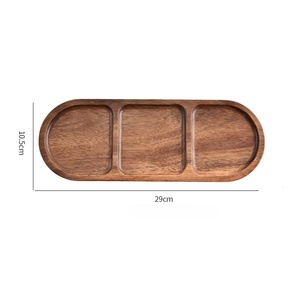Plateau de service en bois d'acacia, mini plateau à café et thé, plateau à collation écologique, assiette de présentation en bois – Vente en gros - Product Image 6