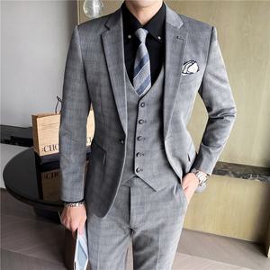 Schnelle Lieferung 100% Wolle Männer TR Solid Formal Günstige Männer Hochzeits feier Männliche Anzüge Herren anzüge - Product Image 3