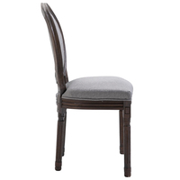 Meubles de salle à manger modernes européens, chaises de salle à manger classiques Shabby Chic, chaises d'hôtel en bois Antique foncé et Taupe, 2023