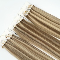 Extensions de cheveux vierges Remy 100% naturels à bandes adhésives invisibles, qualité 12A, double tirage, cheveux russes, longueur 10-30 pouces, vente en gros