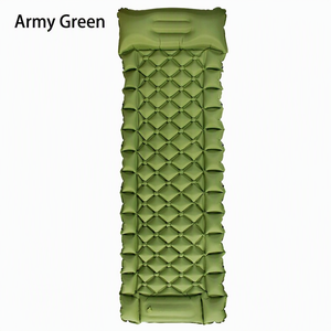 Matelas de camping gonflable pliable en nylon TPU imperméable et connectable avec pompe à pied intégrée pour la randonnée et la plage - Product Image 1