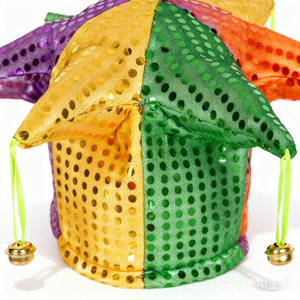 <span class=keywords><strong>Chapeau</strong></span> <span class=keywords><strong>de</strong></span> <span class=keywords><strong>bouffon</strong></span> avec clochettes, accessoire <span class=keywords><strong>de</strong></span> fête d'hiver, circonférence <span class=keywords><strong>de</strong></span> tête 55-60 cm, <span class=keywords><strong>chapeau</strong></span> à tentacules et clochettes, ODM&OEM - Product Image 6