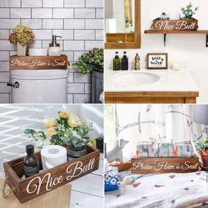 Organisateur en bois rustique de ferme en bois personnalisé pour une décoration d'intérieur amusante - Product Image 4