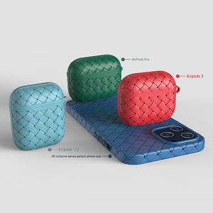 Étui de protection en TPU rose inspiré par le designer Bracelet en cuir personnalisé Étui à bandoulière technique inspiré du point de vente en gros pour <span class=keywords><strong>Airpods</strong></span> DIY - Product Image 5