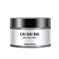 Coloration capillaire temporaire de marque personnalisée, cire pour peinture à l'argile, teinture mate pour les cheveux, cire de couleur pour fête, pommade pour cheveux