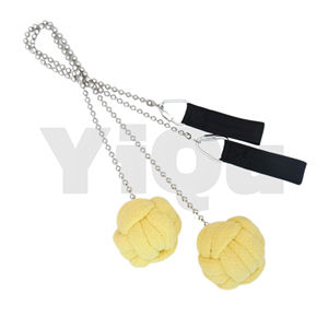 Poi de fuego de puño de mono extra grande, cuerda de aramida <span class=keywords><strong>con</strong></span> cadena de bolas para girar el fuego y bailar el rendimiento y las artes de flujo - Product Image 1