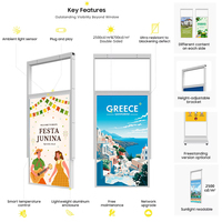 Pantalla LCD Móvil para Publicidad en Interiores, para Centros Comerciales y Exposiciones, OEM SDK, se Puede Unir, CMS