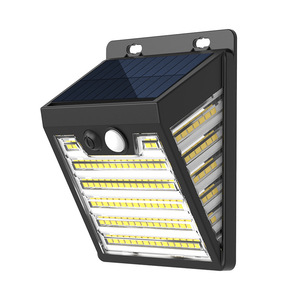 Solar Powered Outdoor Wall <b>Light</b> IP65 Waterproof With Motion <b>Sensor</b> For Garden Fence Villa Lighting 100x55x130mm - Product Image 3