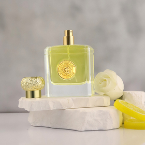 Chai nước hoa sang trọng 30mi 50mi 100mi chai nước hoa màu đen vuông chai nước hoa rỗng với nắp kim loại - Product Image 5