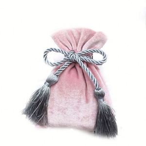 Wedding Favors Colorful <b>Drawstrings</b> Velvet Candy <b>Bags</b> for Jewelry With Tassel - Product Image 5