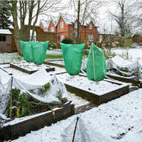 Ritsafsluitbare plantenbeschermhoes van vliesstof, winterbescherming tegen vorst voor bomen, plantenhoes voor winterbescherming