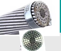 Fil conducteur en aluminium nu rigide et solide KUNB AAAC/ACSR/AAC, 450V, IP65, pour applications de construction et électriques