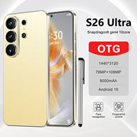 Nuevo Teléfono Inteligente 5G S26 Ultra Desbloqueado, 16GB+1TB, Pantalla HD de 7.3 Pulgadas, Cámara de Belleza de 72+108MP, Android 15, Doble SIM, CDMA, para Juegos