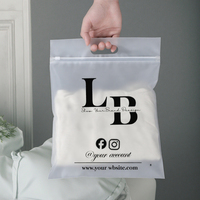 Sacs personnalisables en PEVA givré à fermeture éclair finition mate épaisse mignon en plastique fermeture éclair à capuche blanchisserie emballage personnalisé caractéristiques logo personnalisé