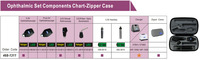 Équipement de diagnostic vétérinaire ophtalmoscope vétérinaire rétinoscope otoscope 3 en 1 avec boîte à fermeture éclair Diagnostic ophtalmologique