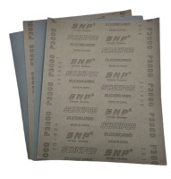 Papier abrasif en carbure de silicium direct usine, haute performance anti-colmatage pour l'élimination de la rouille sur la quincaillerie et la pierre