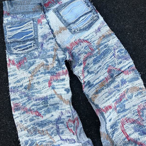 DiZNEW Jeans en denim grande taille, faible MOQ, personnalisé, décontracté, premium, élégant, multicolore, fil de jean, Uomo 14 oz - Product Image 3