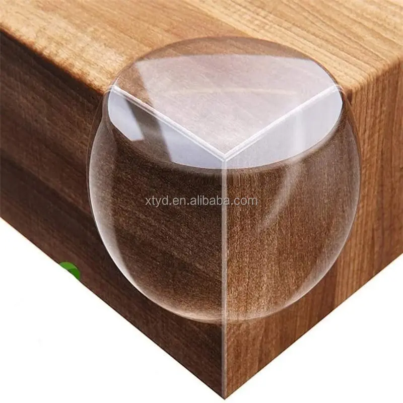 Table Corner Protector, Soft and Transparent whole Covered, Improved rubber Corner guard for furniture