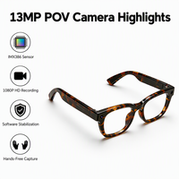 Lunettes Intelligentes G600 Pro AI avec Appel Mains Libres, Audio Ouvert, Caméra 13MP pour Photos 4K et Enregistrement 2K, et Traduction Intelligente
