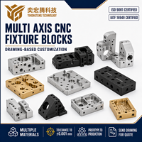 Blocs de fixation sur mesure en aluminium, cuivre et laiton pour lignes d'assemblage, usinage CNC multi-axes, service d'usinage CNC de précision
