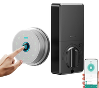 Serrure intelligente Ttlock, reconnaissance faciale, mot de passe, carte, code d'accès, alliage d'aluminium, portes en bois et en acier, étanche IP65, application cloud Tuya