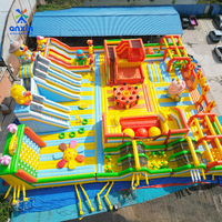 Chine usine personnalisé 25*25m PVC géant gonflable aire de jeux parc jeux gonflables toboggan rebond parcours du combattant pour parc
