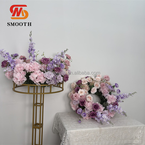 Corona de Flores de Rosa Coloridas Rosa y Morado en Oferta, Aro de Flores a Bajo Precio para Bodas, Hogar y Exteriores - Product Image 6