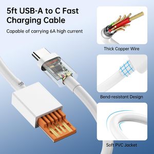Chargeur 67W Turbo 6A Adaptateur secteur USB rapide Prise US pour Xiaomi 15 14 13 Pro Lite Redmi Note K80 K60 Poco F5 X5 <span class=keywords><strong>F4</strong></span> - Product Image 6