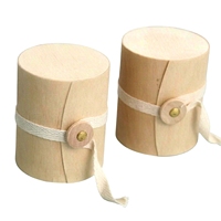 Urna de Madera de Abedul para Cenizas, Nuevo Diseño, Caja Cilíndrica para Guardar Cenizas, Frasco Redondo de Madera, Ecológico, para Mascotas y Humanos