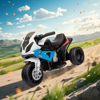 Voiture électrique à 3 roues pour enfants de 5 à 7 ans, marque Link sous licence, modèle S1000RR, alimentée par batterie, en plastique, certifiée CE