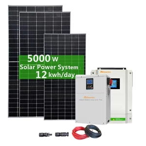 Off Grid Hybrid <b>Solar</b> Power System 100w 65ah Battery 500w for Home Lighting Tv Computer,Fan HZEB-LCT-5 Off Grid Hybrid <b>Solar</b> Pow - Product Image 1
