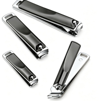 Ensemble de soins des ongles en acier inoxydable doré de qualité supérieure, kit de manucure professionnel 3 pièces au design élégant pour les professionnels