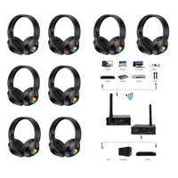 2025 RF Silent Party FM Disco UHF Segment FM Carré Réseau Extérieur Enseignement Danse Fête Activité Casque Sans Fil