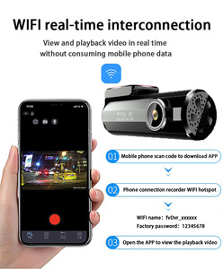 Mini Wifi Dashcam G30 1080P Digitale Videorecorder G-Sensor Met App Nachtzicht 360 Graden Dashcam Voor Auto - Product Image 3