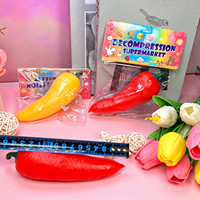 Jouet fluide souple en forme de piment réaliste à presser pour cadeaux de fête, cadeau farfelu, jouet anti-stress et de décompression