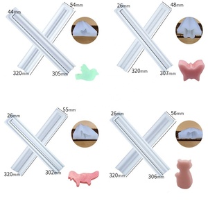 D5067 <strong>Strip</strong> Sandwich tube Handmade sugar Mousse Cake roll Ice cream ice block jelly Chocolates <strong>Resin</strong> Mold Silicone 3D Mould - Product Image 4