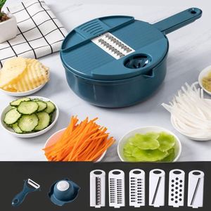Multipurpose Manual Kitchen <b>Vegetable</b> Slicer Spiralizer Shredder with Guard Stainless Steel Sustainable Fruit & <b>Vegetable</b> <b>Cutter</b> - Product Image 3