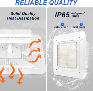 Lámpara de Oficina de 600W Equivalente a HID/HPS, Montaje en Superficie, Clasificación IP54, Aluminio, Garantía de 2 Años, Certificación DLC, 100-277V - Product Image 3