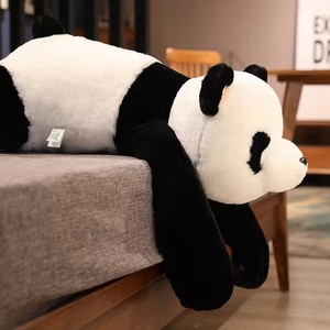 Grand oreiller de tête de lit de panda confortable et mignon poupée de dessin animé douce fille endormie pour les fêtes d'anniversaire remplie de coton PP - Product Image 2