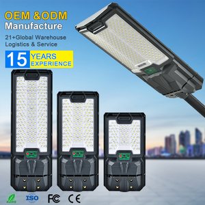 Vente en gros Ip67 étanche jardin extérieur 100w 200w 300w intégré tout en un led semi-intégré <span class=keywords><strong>ville</strong></span> intelligente lampadaire solaire - Product Image 1