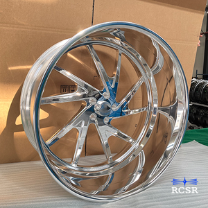 Rines de Aleación de Aluminio Forjado de 2 Piezas, Cromados y Pulidos, con Diseño Cóncavo Profundo, de 18-26 Pulgadas, 5x112/5x114.3/5x120 para Jeep y Durango <span class=keywords><strong>SRT</strong></span> - Product Image 4