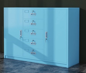 Armoire en acier bas bureau armoire de remplissage verrouillable au sol <span class=keywords><strong>tiroir</strong></span> outil <span class=keywords><strong>casier</strong></span> de stockage avec étagère pour bureau hôpital maison - Product Image 1