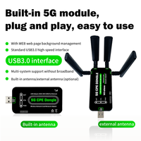 Dongle 5G de Alta Velocidad, Dongle USB para Raspberry Pi, CPE 4G LTE, Tarjeta de Datos de Red Inalámbrica, Módem 5G RM502Q-GL