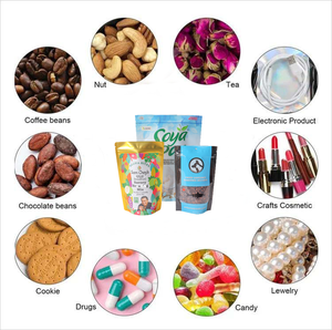 Tùy chỉnh thân thiện với môi có thể tái chế cấp thực phẩm không thấm nước phân hủy sinh học nhựa nhôm lá túi zip khóa doypack đứng lên túi - Product Image 3