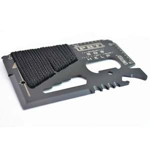 Personalizable OEM 14-en-1 Industrial/DIY Grado Exterior Multifuncional Tarjeta de Supervivencia Multiherramientas para Exterior DIY Cuchillo de Cuerda de Bolsillo - Product Image 2